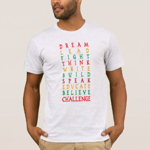 Camiseta Histórico Negro Mês Inspiração Citações Civis