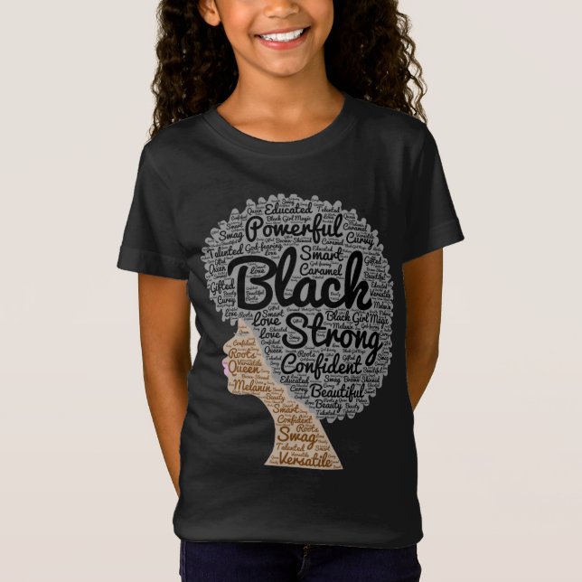 Camiseta Histórico Preto de Arte Afro Mês (Frente)
