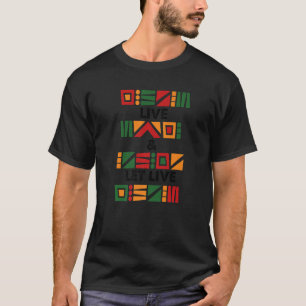 Camiseta Histórico Preto Mês ao Vivo e ao Vivo