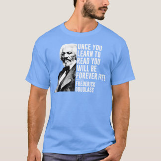 Camiseta Histórico Preto Mês Frederick Douglass Citação BLM
