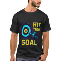 Camiseta Hit Your Goal – Camiseta Motivacional de 