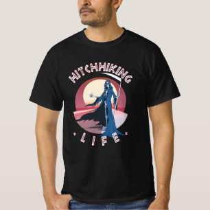 Camiseta Hitchhiking Life - Receptor de Grim Hitchhiker