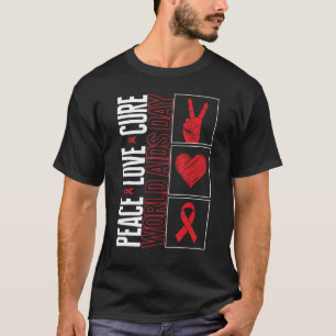 Camiseta Hiv Aids Awarness Month Support Educate Care Cure