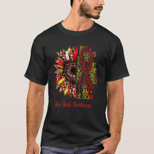 Camiseta Hiv ajuda a conscientizar Leopardo de girassol Eu