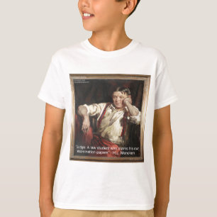 Camiseta HL Mencken Graphic & Cote Sobre Os Juízes