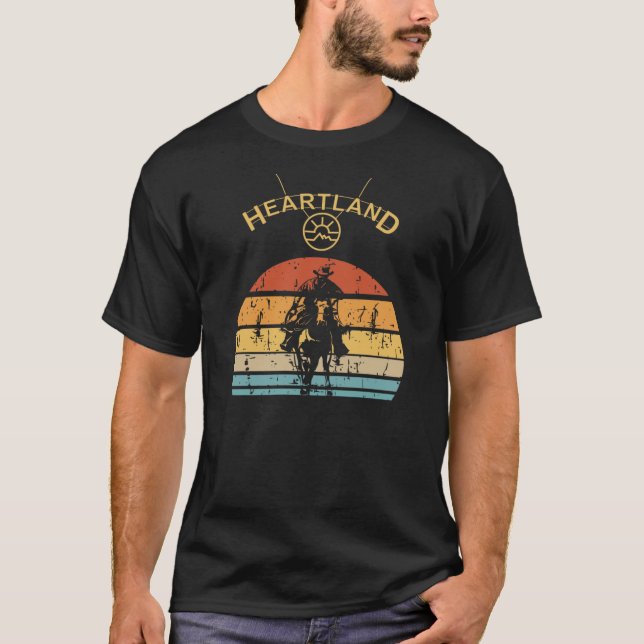 Camiseta HL Ranch Heartland heartland ranch Sunset heartlan (Frente)