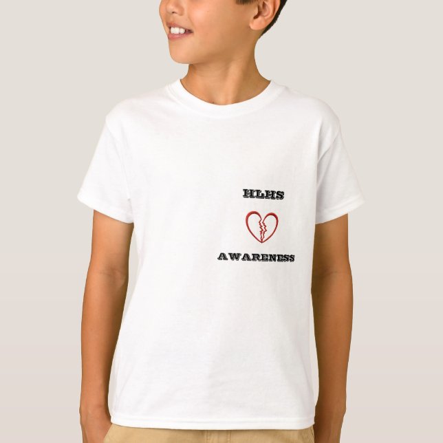 Camiseta HLHS, SENSIBILIZAÇÃO (juventude) (Frente)