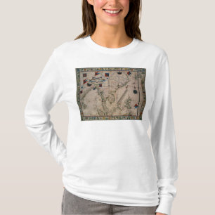 Camiseta HM 41 o Extremo Oriente, de um atlas portolan