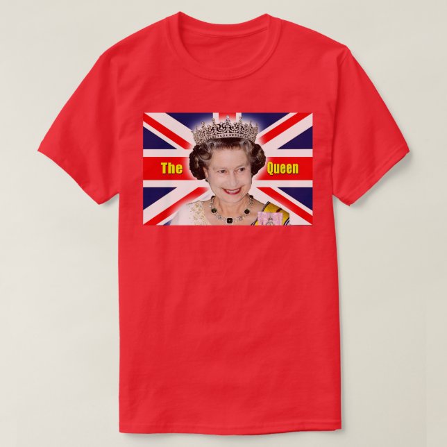 Camiseta HM Queen Elizabeth II - A Rainha Profissional (Frente do Design)