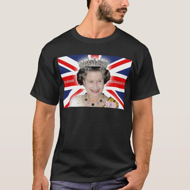 Camiseta HM Queen Elizabeth II - Foto Pro (Frente)