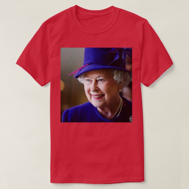 Camiseta HM Queen Elizabeth II London Foto Profissional HD (Frente do Design)