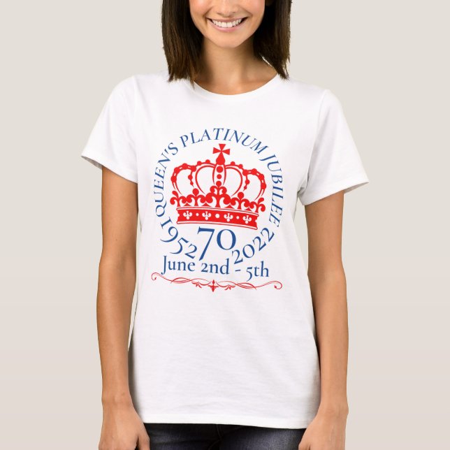 Camiseta HM Queen Platinum Jubilee (Frente)