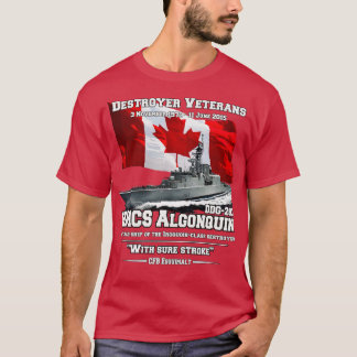 Camiseta HMCS Algonquin Destroyer Veterans