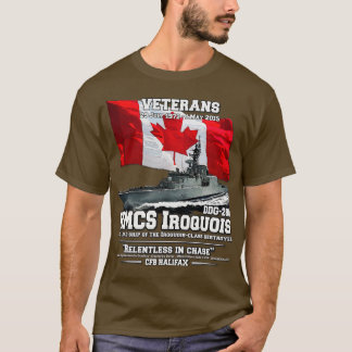 Camiseta HMCS Iroquois Royal Canadense Veteranos