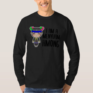 Camiseta Hmong Miao Orgulhosa Garota Tradicional Mulher Hmo