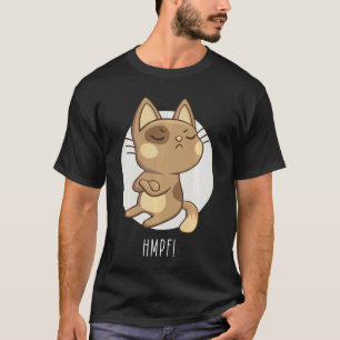 Camiseta Hmph! Gato Mal-Humorado Gato Anti-Social para Gato