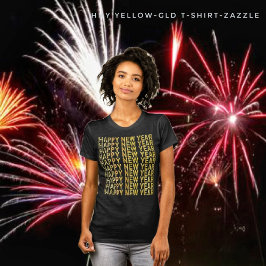 Camiseta HNY-Yellow-Gld