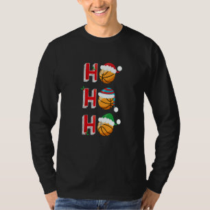Camiseta Ho3 Jogador de Basquete Ventilador de Natal