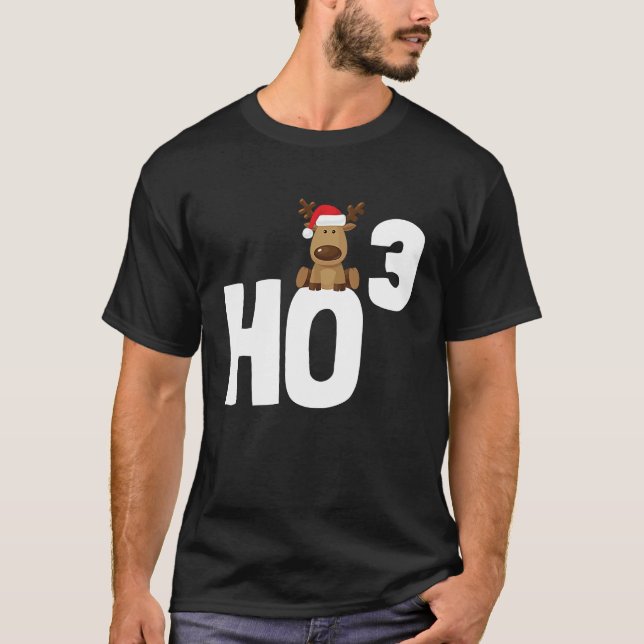 Camiseta Ho 3 Cubed Christmas Ho Ho Math Teacher   Ho3 (Frente)