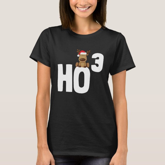 Camiseta Ho 3 Cubed Christmas Ho Ho Math Teacher   Ho3 (Frente)