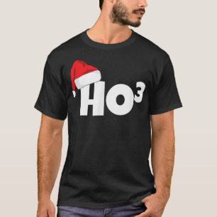Camiseta Ho-3 Encantado Natal Ho-Ho-Ho Professor de Matemát