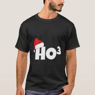 Camiseta Ho-3 Professor de Matemática Ho-Ho-Ho Cubed Ho-Ho