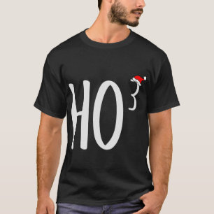 Camiseta Ho Cubed, Ho Ho Ho Ho, Professor de Matemática, Na