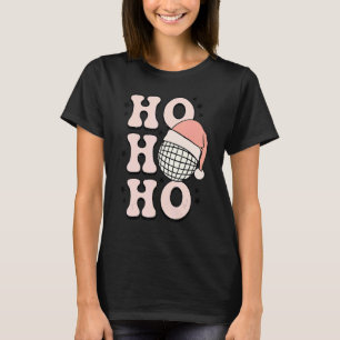 Camiseta Ho Ho Bauble Hat Papai noel Groovy Family Natal