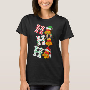 Camiseta Ho Ho Bell Luz Santa Hat rena ELF Cristo