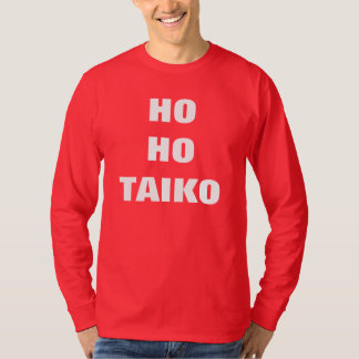 Camiseta HO HO Capa longa da T-camisa do Natal de TAIKO