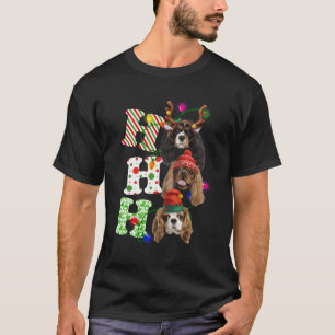 Camiseta Ho Ho Cavalier King Charles Spaniel Cute Cristo