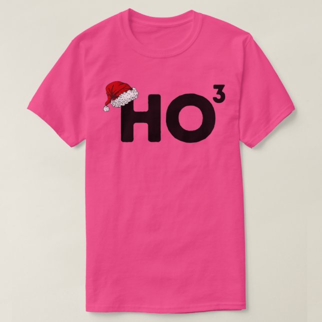 Camiseta Ho Ho Encantado Engraçado Toque De Natal (Frente do Design)