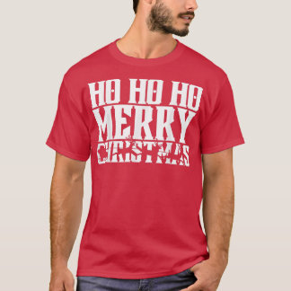 Camiseta Ho Ho Feliz Natal Santas Sleigh E Voando