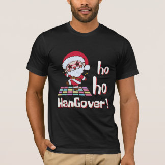 Camiseta Ho Ho Hangover Engraçado Especial de Natal Masculi