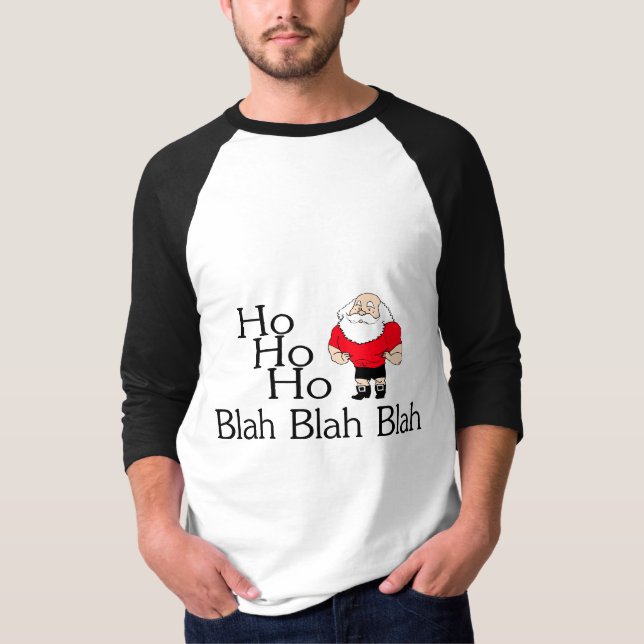 Camiseta Ho Ho Ho blá - Natal blá (Frente)