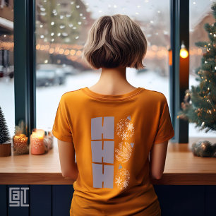 Camiseta Ho Ho Ho Enfeite de Natal Clássico