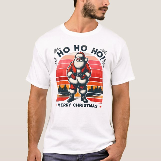Camiseta Ho ho ho feliz natal (Frente)