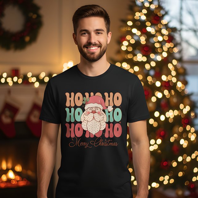 Camiseta Ho, ho, ho, feliz natal (Criador carregado)