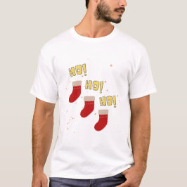 Camiseta Ho ho ho ho diversão Feliz design de Natal