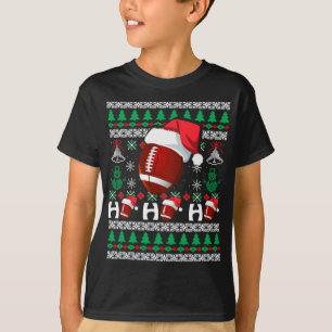 Camiseta HO HO HO HO Futebol Ugly Christmas Sweater Hat