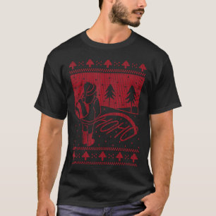Camiseta HO HO HO HO Papais noeis Povoando no Natal doce Na