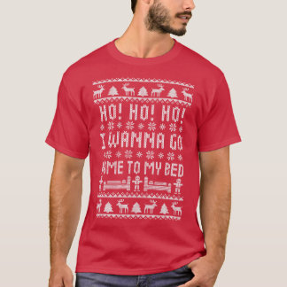 Camiseta Ho Ho Ho I Wanna Go Home To My Bed Antisocial Humo
