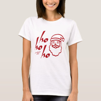 Camiseta Ho Ho Ho Minimalista Moderno