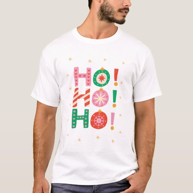 Camiseta Ho-ho-ho Natal (Frente)