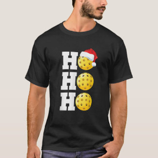 Camiseta Ho Ho Ho Natal Pickleball Engraçado Xmas Mens Wome