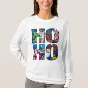 CAMISETA HO HO HO NOITE DE NATAL MUSICAL DO PAPAI NOEL