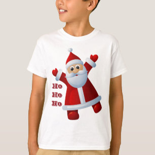 Camiseta HO! HO! HO! Papai Noel Fofo Natal Feliz