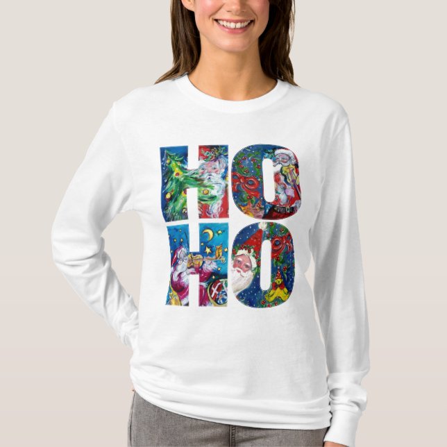 CAMISETA HO HO HO PAPAIS NOEIS NATAL MÚSICO À NOITE (Frente)