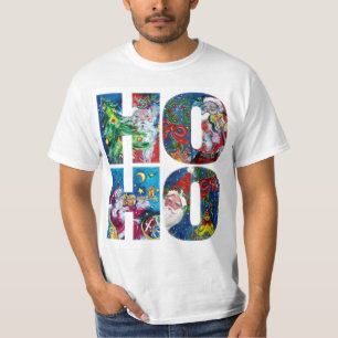 CAMISETA HO HO HO PAPAIS NOEIS NATAL MÚSICO À NOITE