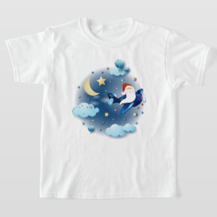 Camiseta Ho ho ho! Papais noeis no avião